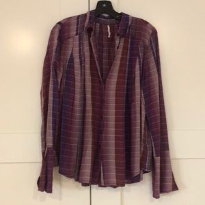 Button up rayon blouse